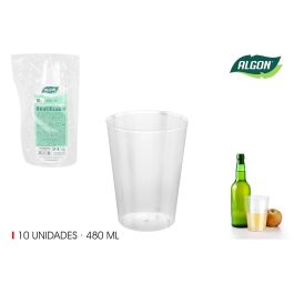 Algon Set 10 Vasos Sidra PP 480 ml (20 Unidades)