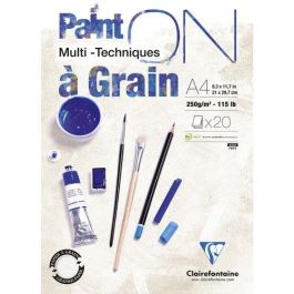 Bloc De Dibujo Clairefontaine Paint On Multitecnicas Encolado Con Grano A4 250G 20H (Set de 4) Precio: 33.49999952. SKU: B17T9XLSK8