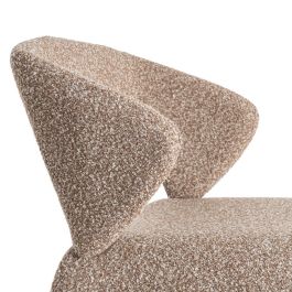 Silla Beige Tejido Salón 59 X 63 X 81 cm