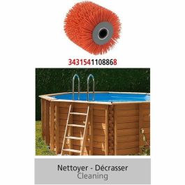 Fartools Cepillo de Alambre Abrasivo de Nylon Rojo para Rex120c y Rex200