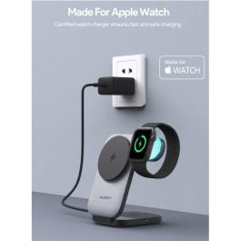 Aukey MagFusion Z Soporte de Carga Plegable 3 en 1 MagSafe