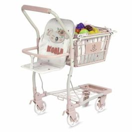 Carro compra koala portabebe con set 12 frutas para muñecas de hasta 50 cm 30x50x62 cm