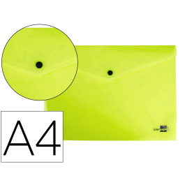 Liderpapel Carpeta Dossier Broche Polipropileno Din A4 Amarillo Fluor Opaco Capacidad 50 Hojas Precio: 0.69000008. SKU: B1C4A3F6T6