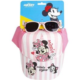 Cerdá Gorra y Gafas de Sol Set Infantil Oficial Minnie Mouse, Talla 53 cm, Color Rosa, Para Niñas 3+ años
