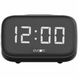 Despertador cargador con altavoz - EVOOM - EV304618 - Negro con carga inalámbrica y altavoz integrado Precio: 55.78999998. SKU: B13VNM7JTV