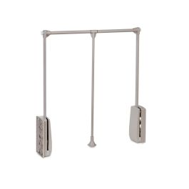 Emuca Colgador abatible para armario Hang, ancho regulable 600-830mm, Acero y Plástico, Pintado color gris piedra Precio: 48.59000025. SKU: B1AQALGGLB