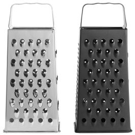 Day Rallador de Cocina 4 Caras, Acero Inoxidable, Antiadherente, Altura 23.5 cm