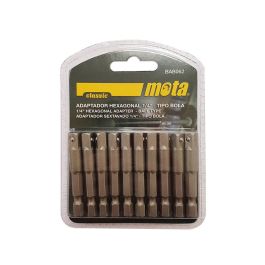 Mota Herramientas Pack 10 adaptadores hexagonal t. bola 50mm 1/4" bab062