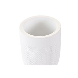 DKD Home Decor Vaso Básico de Cemento Blanco 8 x 10.5 x 8 cm
