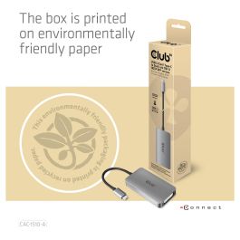 Club 3D CAC-1510-A Adaptador USB 3.2 Tipo C a DVI-D Dual Link, Soporte 4K@60Hz, Conector DisplayPort Alt Mode