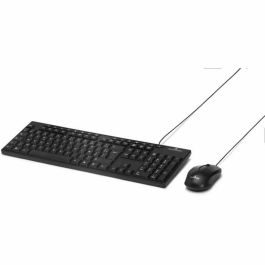 Bluestork BLU3760162064919 Pack Teclado y Ratón Media Office Con Cable Azerty Negro Compatible Windows