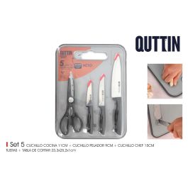 Set 5 piezas cuchillos, tijeras y tabla de cortar Nero - Inde (4 Cajas) Precio: 37.50000056. SKU: B1EPP37SVX
