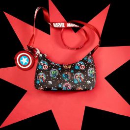 Loungefly Bolso de Hombro Marvel Avengers Tattoo Floral con Superhéroes