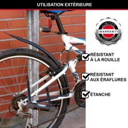 Master Lock Candado en U 8195EURDPROCOLWR Acero Endurecido Llave Rojo Antirrobo Bicicleta