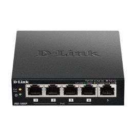 D-Link DGS-1005P/E Switch 5 Puertos Gigabit Ethernet RJ-45 PoE+ IEEE 802.3af/at 60W Power Budget Plug&Play EEE Silencioso
