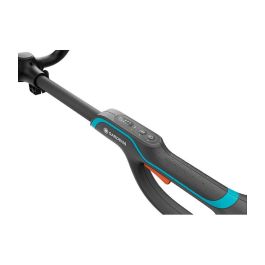 GARDENA PowerTrim 30/18V P4A - Desbrozadora y Cortabordes 2 en 1, Sin Cables, Batería 18V, Color Gris