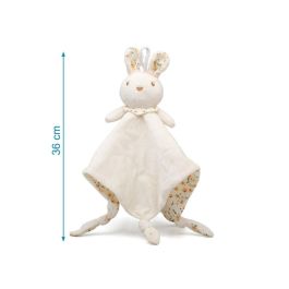 KioKids Doudou Conejo Blanco - Peluche de Apego Suave de Poliéster para Bebés desde 0 Meses