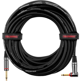 Cableworks Cable de Instrumento Jack Recto/Jack Acodado con Silent - 6 M