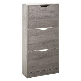 5Five Zapatero de madera gris claro 115x60x24 cm, 3 compartimentos para 18 pares de zapatos Precio: 94.50000054. SKU: S7903364