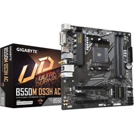 Gigabyte B550M DS3H AC B550.AM4.mATX.DDR4 Placa base AMD B550, Socket AM4, micro ATX, DDR4, Wi-Fi 5, PCIe 4.0/3.0 M.2 Precio: 129.49999953. SKU: B1CTXQN2R3