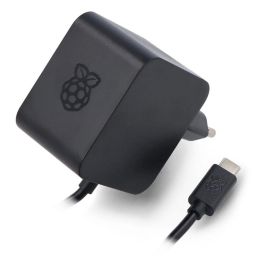 Raspberry Pi Fuente de Alimentación USB-C 27W para Raspberry Pi 5, 5.1V 5A, compatible con PD, ideal para SSD/periféricos alta potencia, cable 1.2m negro Precio: 21.49999995. SKU: B1C5R32QBT