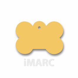Placa identificativa para collar Imarc Bone Amarillo