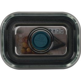 Inde Fuente Rectangular con Tapa Hermética y Válvula 500M, 10 x 6.5 x 14 cm (4 Unidades)