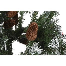 DKD Home Decor Árbol de Navidad Snowy Red Forest Tradicional Verde 70 x 210 x 70 cm 300 LED