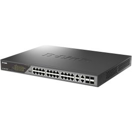 D - Link Switch Gestionado L2, 24 Puertos Gigabit Ethernet, 4 Puertos SFP, 56 Gbit/s de Capacidad de Conmutación