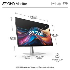 HP Monitor 727PQ Series 7 Pro 27 pulgadas QHD IPS Black 2560x1440 120Hz Freesync Premium USB-C