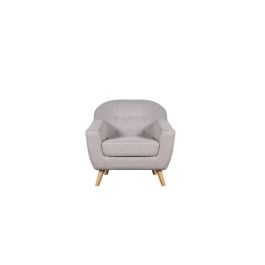 DKD Home Decor Sillon Scandi Beige de Poliester y Madera Rubberwood, 83 cm Ancho x 80 cm Fondo x 80 cm Alto, Altura Asiento 46 cm Precio: 243.79000019. SKU: B1DPJZMHZS