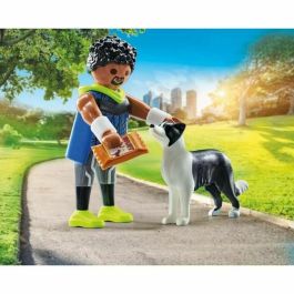 Figura corredor con border collie playmobil my life Figura corredor con border collie playmobil my life
