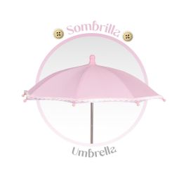 Decuevas Coche Reborn Plegable con Sombrilla y Bolso Sophie para Muñecas de hasta 55 cm