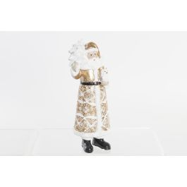 DKD Home Decor Figura de Navidad Moderna Santa Resina Dorado Blanco 20.5 cm alto Precio: 5.24898. SKU: B193P2GGEV