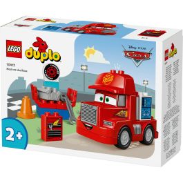 LEGO 10417 Duplo Disney Pixar Cars Mack El Transportista y Rayo McQueen Set de Construcción Parada en Boxes Juguete +2 años