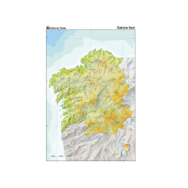 Teide Mapa Mudo Color Din A4 Galicia Físico 210 x 297 mm 100 g/m²