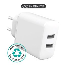 eSTUFF Cargador de Pared USB-A INFINITE 24W Blanco - 98% Plástico Reciclado para Smartphones y Tablets Precio: 17.5000001. SKU: B1EYBJRCSG
