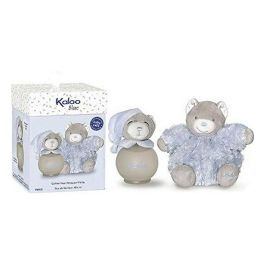Kaloo Blue Lote Eau de Senteur sin Alcohol 100 ml con Peluche de Oso, Fragancia Infantil Cítrica Floral para Bebés y Niños