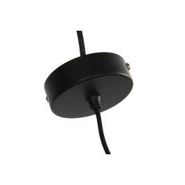 DKD Home Decor Lámpara de Techo Balines Yute y Metal Natural Hecha a Mano Alto 55cm Base 45x45cm E27 40W