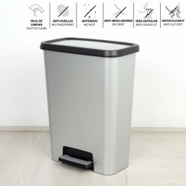 Cubo de basura Curver Gris Plástico 50 L (5 Unidades) Cubo de basura Curver Gris Plástico 50 L (5 Unidades)