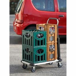 Meister Carro de plataforma plegable de aluminio, 150 kg de carga, ajustable, ruedas Ø100 mm, TÜV/GS, 5 años garantía