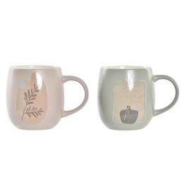 DKD Home Decor Mug Scandi Verde Menta Beige de Porcelana New Bone 240 ml Apto Microondas Lavavajillas - Pack 12 Unidades Precio: 50.55138. SKU: B1FWQQM5V9