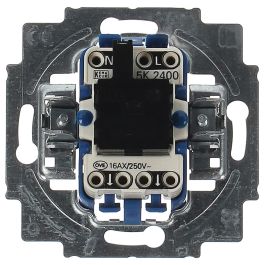 BUSCH-JAEGER Interruptor Oscilante 2400/5 USK - Azul, Cromo, IP20, 1 Módulo, Montaje en Pared, 250 V, 16 A