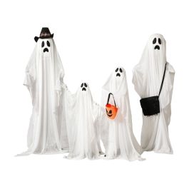 Decoración para Halloween 160 x 50 x 20 cm Blanco Fantasma (4 Piezas) (4 Unidades) Precio: 109.50000028. SKU: B15KKR9R52