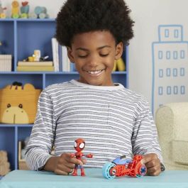 Hasbro Figura de Acción Spidey con Motocicleta, Juguete Preescolar Marvel Spidey y Sus Increíbles Amigos, 3+ Años