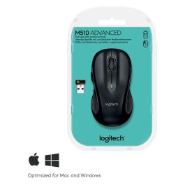 Logitech M510 Ratón Inalámbrico RF Láser Negro