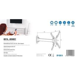 Elbe SP-1342-A Soporte Pared Articulado para TV 13'-42' Max. 15Kg Inclinación 10º Giro 90º