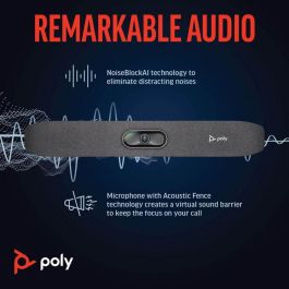 HP R30 Studio Barra de Video USB con Audio Superior y Video Avanzado para Colaboración