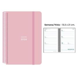 Agenda Anual (2026) Senfort Pastel Espiral Tapa Pp Con Goma 135X210 S/V Rosa Precio: 8.88999947. SKU: B1DAQPL2JE