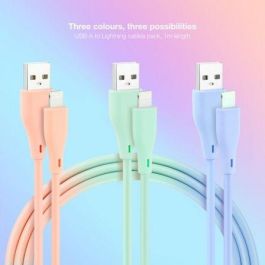 Cable USB a Lightning NANOCABLE 10.10.0401-A1 1 m Cable USB a Lightning NANOCABLE 10.10.0401-A1 1 m